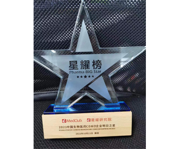 2021中国生物医药CDMO企业明日之星